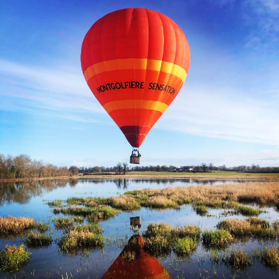 Vol En Montgolfiere Dombes Pres De Lyon Montgolfiere Sensation Bis